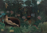 Henri Rousseau. The Dream. 1910. Oil on canvas. 6′ 8 1/2″ x 9′ 9 1/2″ (204.5 x 298.5 cm). The Museum of Modern Art, New York. Gift of Nelson A. Rockefeller