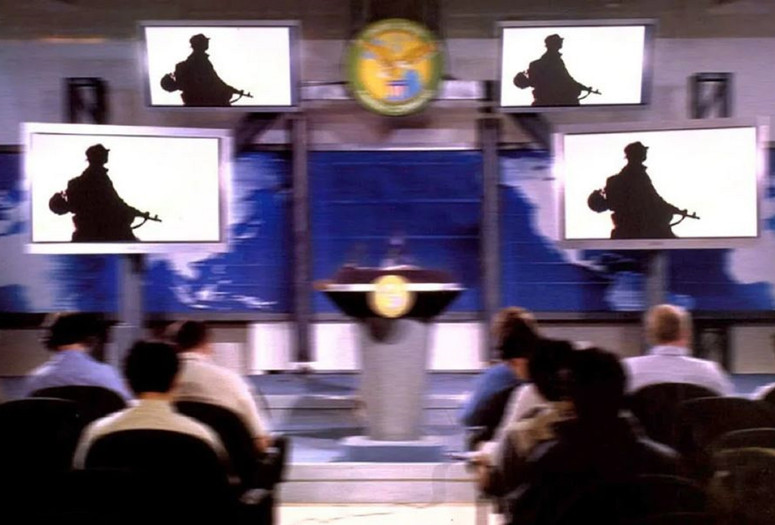 Still from Control Room. 2004. USA. Directed by Jehane Noujaim. 84 min.
