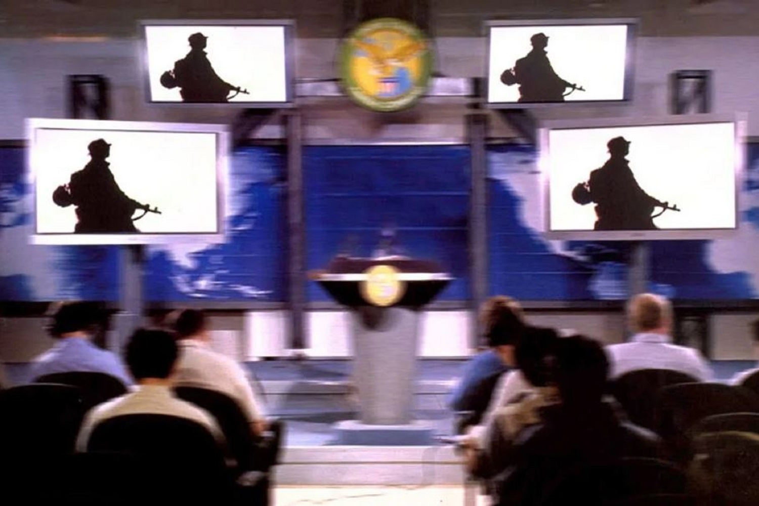 Still from Control Room. 2004. USA. Directed by Jehane Noujaim. 84 min.