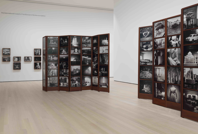 Dayanita Singh. Museum of Chance. 2013. 162 pigmented inkjet prints and teak structures. Acquired with support from The Contemporary Arts Council of The Museum of Modern Art, The Modern Women’s Fund, and Committee on Photography Fund. The Museum of Modern Art, New York © 2019 Dayanita Singh. Courtesy of the Frith Street Gallery, London. Photo: John Wronn
