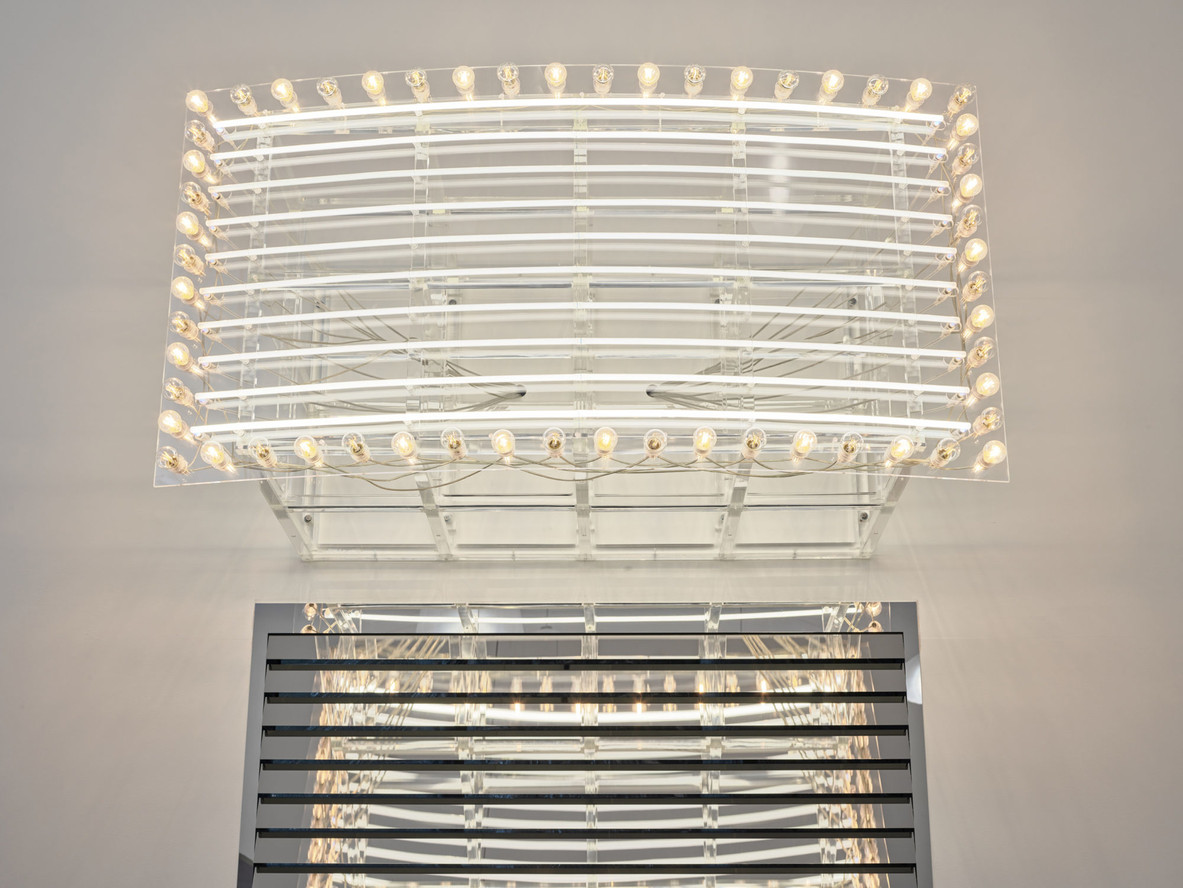 Installation view detail of Philippe Parreno’s Echo (2019)