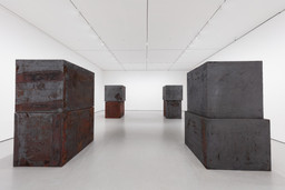 Richard Serra. Equal. 2015. Forged weatherproof steel, eight blocks, each block 60 × 66 × 72" (152.4 × 167.6 × 182.9 cm). Gift of Sidney and Harriet Janis (by exchange), Enid A. Haupt Fund, and Gift of William B. Jaffe and Evelyn A. J. Hall (by exchange)