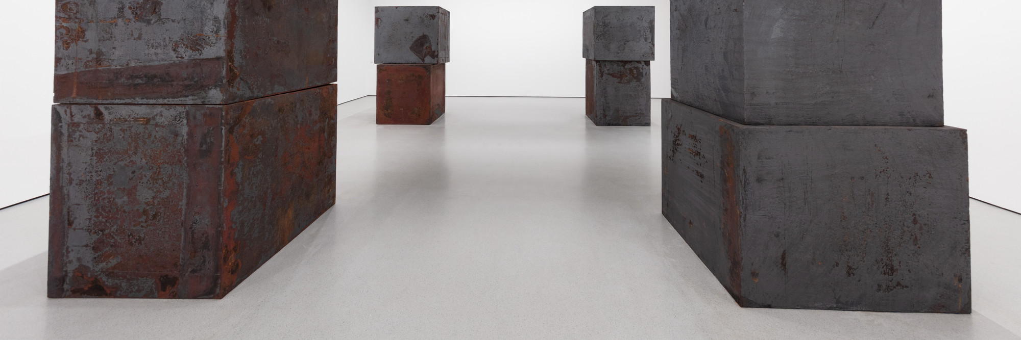 Richard Serra. Equal. 2015. Forged weatherproof steel, eight blocks, each block 60 × 66 × 72&#34; (152.4 × 167.6 × 182.9 cm). Gift of Sidney and Harriet Janis (by exchange), Enid A. Haupt Fund, and Gift of William B. Jaffe and Evelyn A. J. Hall (by exchange)