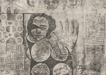 Betye Saar. Mystic Chart for an Unemployed Sorceress. 1964. Etching and aquatint, 19 3/4 × 15 11/16&#34; (50.2 × 39.9 cm). The Museum of Modern Art, New York. The Candace King Weir Endowment for Women Artists. © 2019 Betye Saar, courtesy of the artist and Roberts Projects, Los Angeles. Digital Image © 2019 The Museum of Modern Art, New York. Photo: Rob Gerhardt