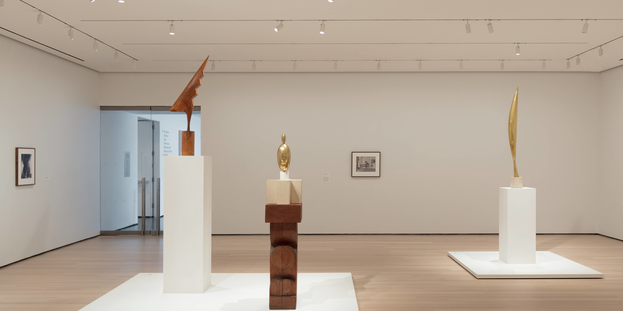 Installation view of the exhibition Constantin Brâncuși Sculpture, The Museum of Modern Art, July 22, 2018–June 15, 2019. Photo: Denis Doorly. © 2019 The Museum of Modern Art, New York