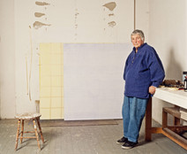 Michele Mattei. Agnes Martin. photograph, 9 7/16 × 12 15/16&#34; (24 × 32.8 cm). Photographic Archive, Artists and Personalities. The Museum of Modern Art Archives, New York