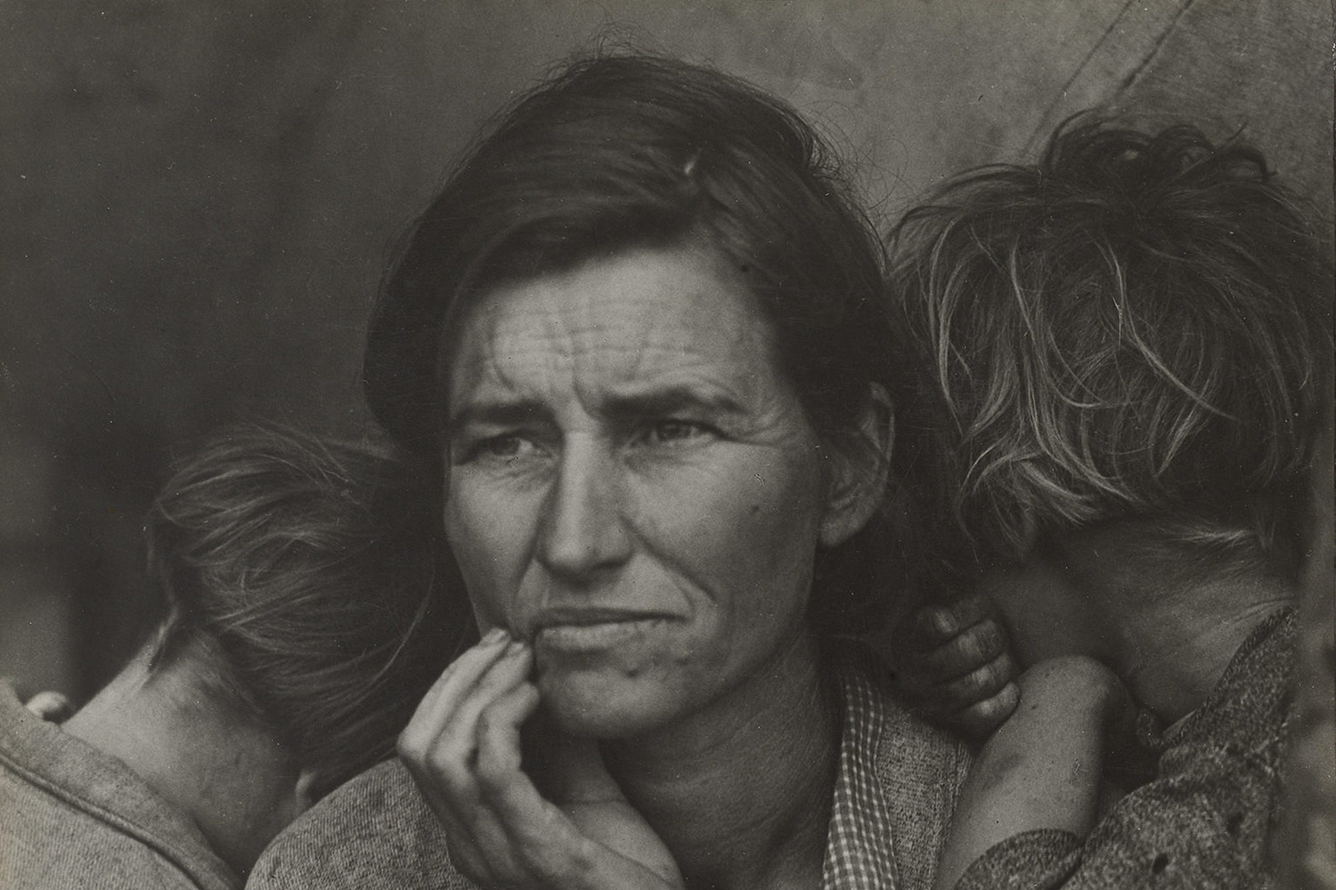 Dorothea Lange. Migrant Mother, Nipomo, California. March 1936. Gelatin silver print, 11 1/8 x 8 9/16" (28.3 x 21.8 cm). The Museum of Modern Art, New York. Purchase