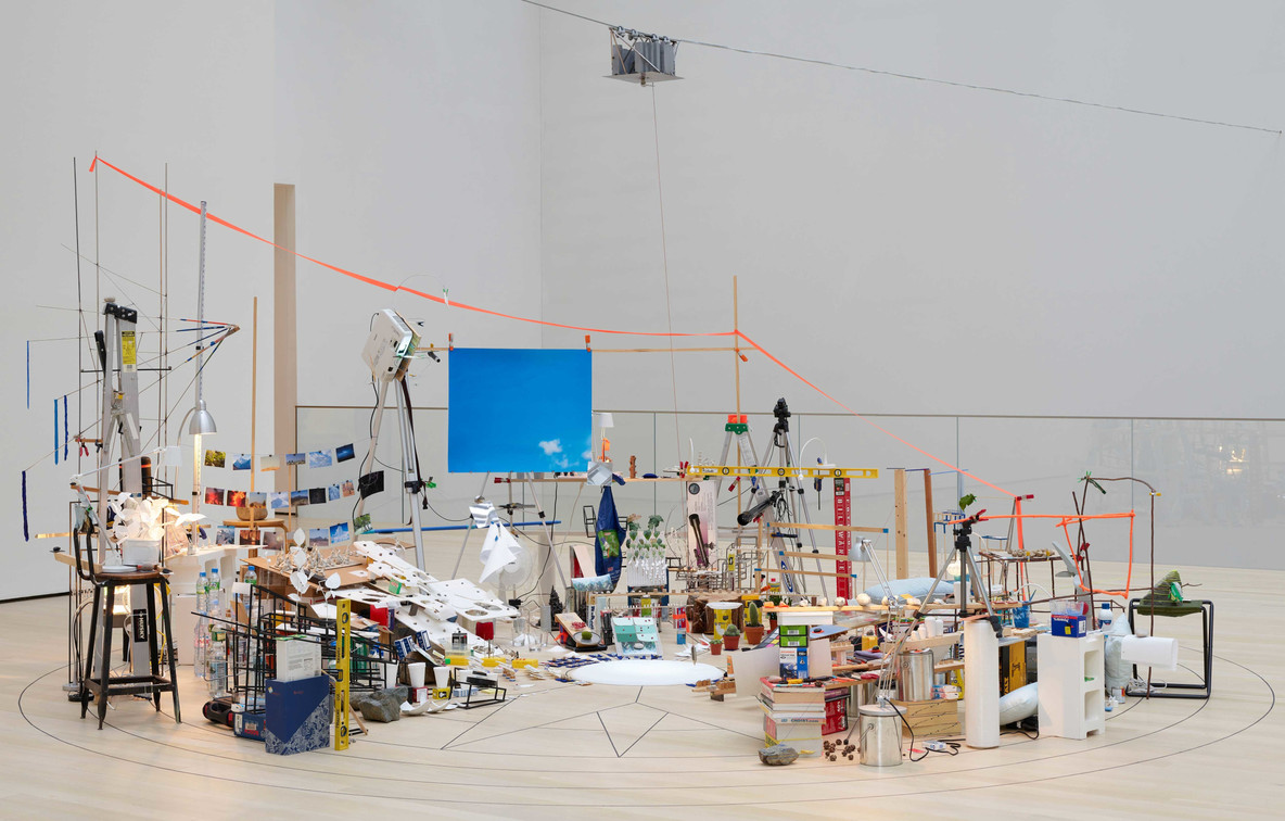 Sarah Sze. Triple Point (Pendulum). 2013