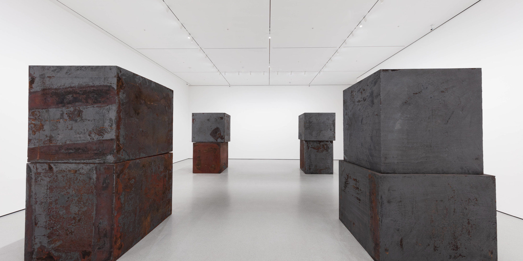 Richard Serra. Equal. 2015. Forged weatherproof steel, eight blocks, each block 60 × 66 × 72" (152.4 × 167.6 × 182.9 cm). Gift of Sidney and Harriet Janis (by exchange), Enid A. Haupt Fund, and Gift of William B. Jaffe and Evelyn A. J. Hall (by exchange), The Museum of Modern Art, New York