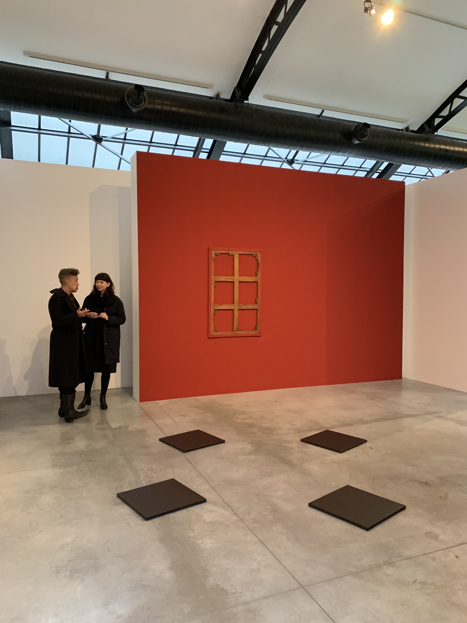 With curator Sylwia Serafinowicz at Foundation CAB