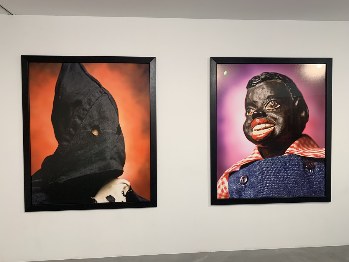 Installation view of Infamous at Galerie Obadia