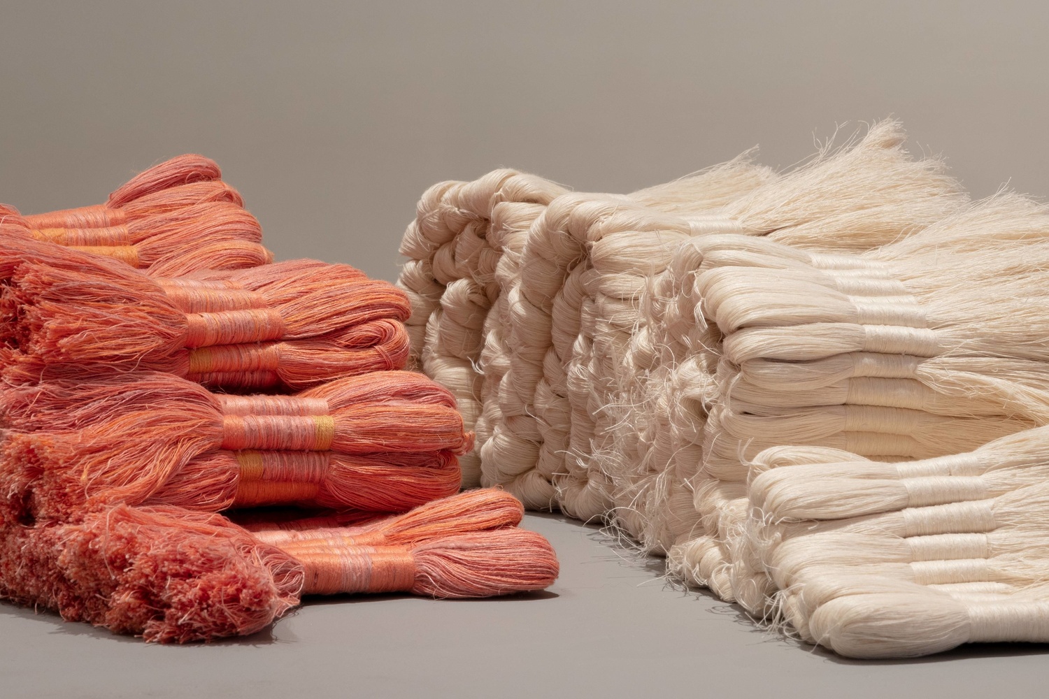 Sheila Hicks. Cartridges and Zapata. 1962–65. Linen. Gift of Melvin Bedrick. Photo: Denis Doorly