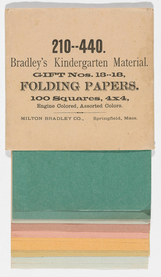 Milton Bradley, Co. Gift 18: Folding. c. 1920. Photo: John Wronn