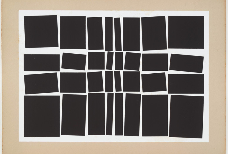 Hélio Oiticica. Metaesquema No. 348. 1958. Gouache on board, 19 7/8 × 26 3/4&#34; (50.5 × 68 cm). Purchased with funds given by Patricia Phelps de Cisneros in honor of Paulo Herkenhoff