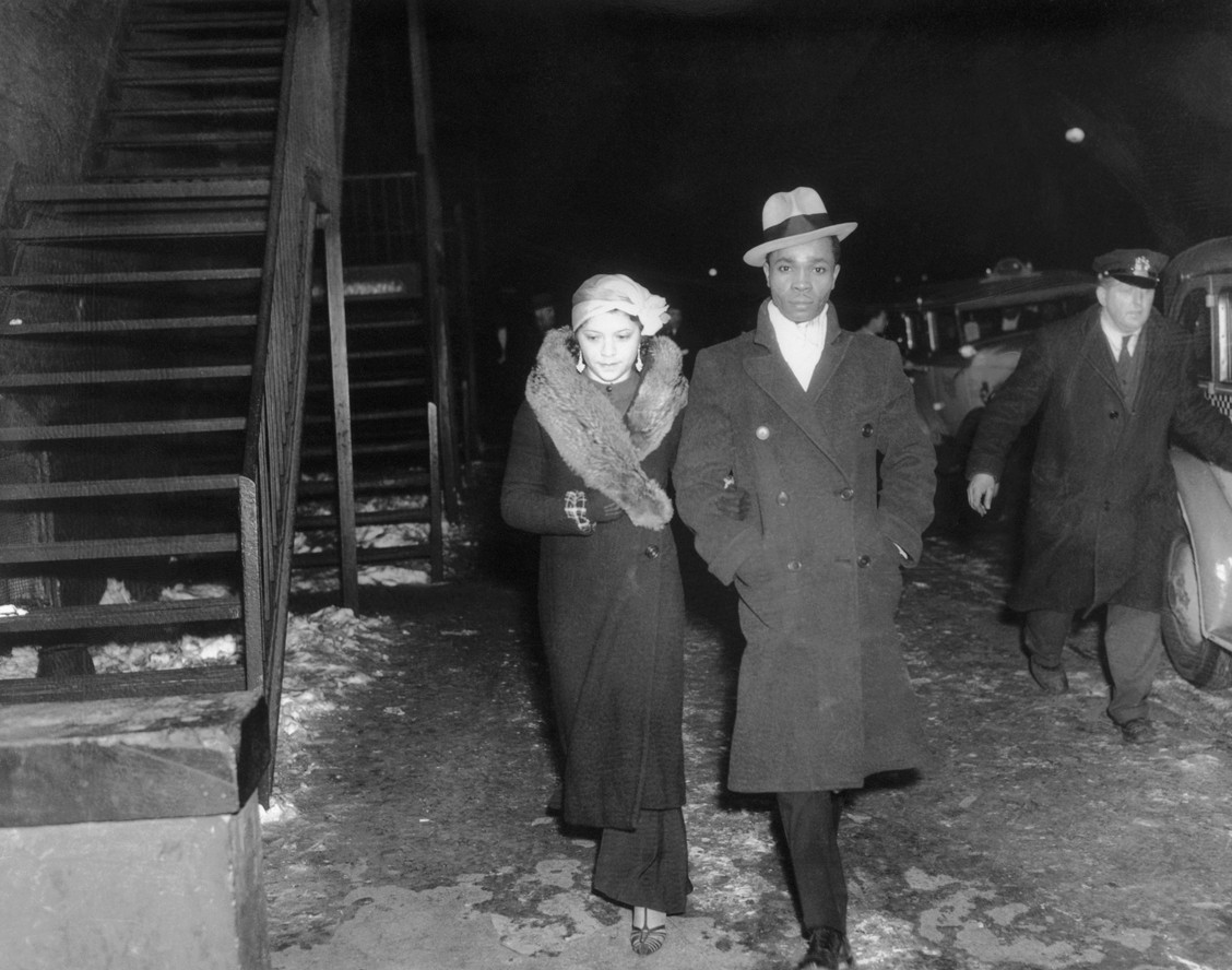 From Wayward Lives, Beautiful Experiments: Couple on Street Dressed for Ball. 1935