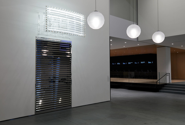 Philippe Parreno. Installation view of the commission Echo. 2019. Mixed media. Sound design: NicolasBecker; Music: Arca; Code: Carrie Kengle and Bruno Kruse; Program: Lex and Gwilym Gold (Bronze). Digital Image © 2019 The Museum of Modern Art, New York. Photo: Heidi Bohnenkamp