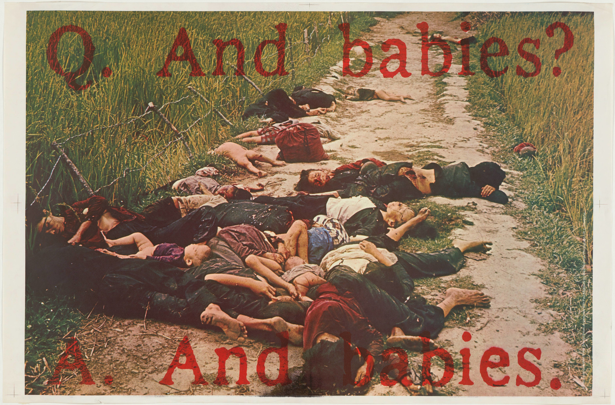 An Art Workers’ Coalition poster that was deemed too controversial to reproduce, but appeared in the catalogue