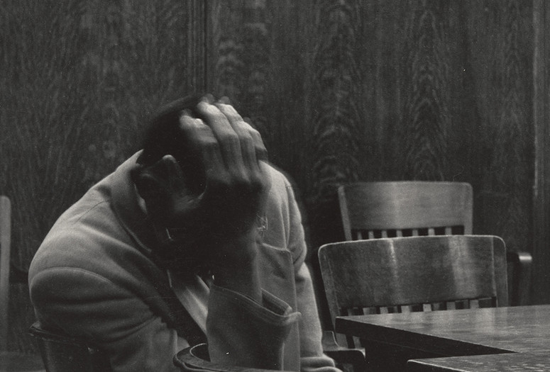 Dorothea Lange. The Defendant, Alameda County Courthouse, California. 1957. Gelatin silver print, 12 3/8 in. x 10 1/8 in. (31.4 x 25.8 cm). The Museum of Modern Art, New York. Purchase