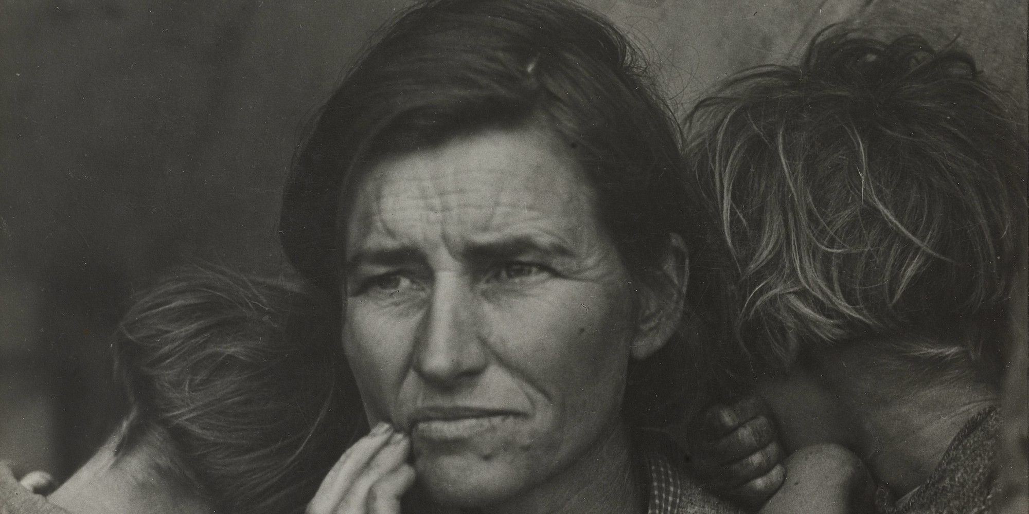 Dorothea Lange. Migrant Mother, Nipomo, California. March 1936. Gelatin silver print, printed 1949, 11 1/8 × 8 9/16" (28.3 × 21.8 cm). Purchase