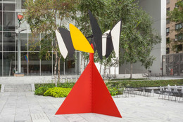 Alexander Calder. Sandy’s Butterfly. 1964. Steel, stainless sheet steel, iron rods, and paint, 12&#39; 8&#34; × 9&#39; 2&#34; × 8&#39; 7&#34; (386 × 279 × 261 cm). Gift of the artist. © 2021 Calder Foundation, New York/Artists Rights Society (ARS), New York