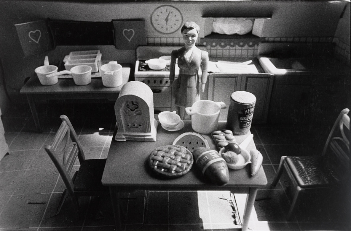 Laurie Simmons. Woman/Purple Dress/Kitchen from the series Interiors. 1976–77