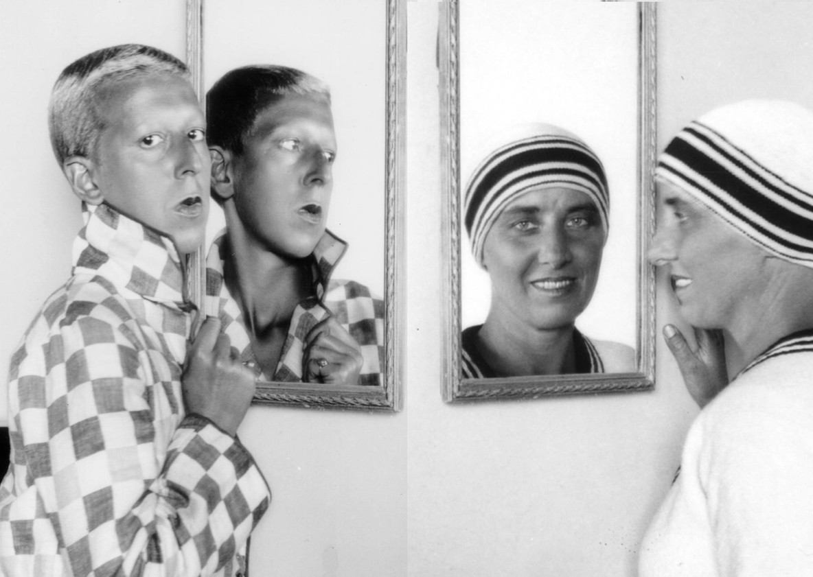Photographs by Claude Cahun and Marcel Moore as pictured in a still from Barbara Hammer. Lover Other: The Story of Claude Cahun and Marcel Moore. 2006