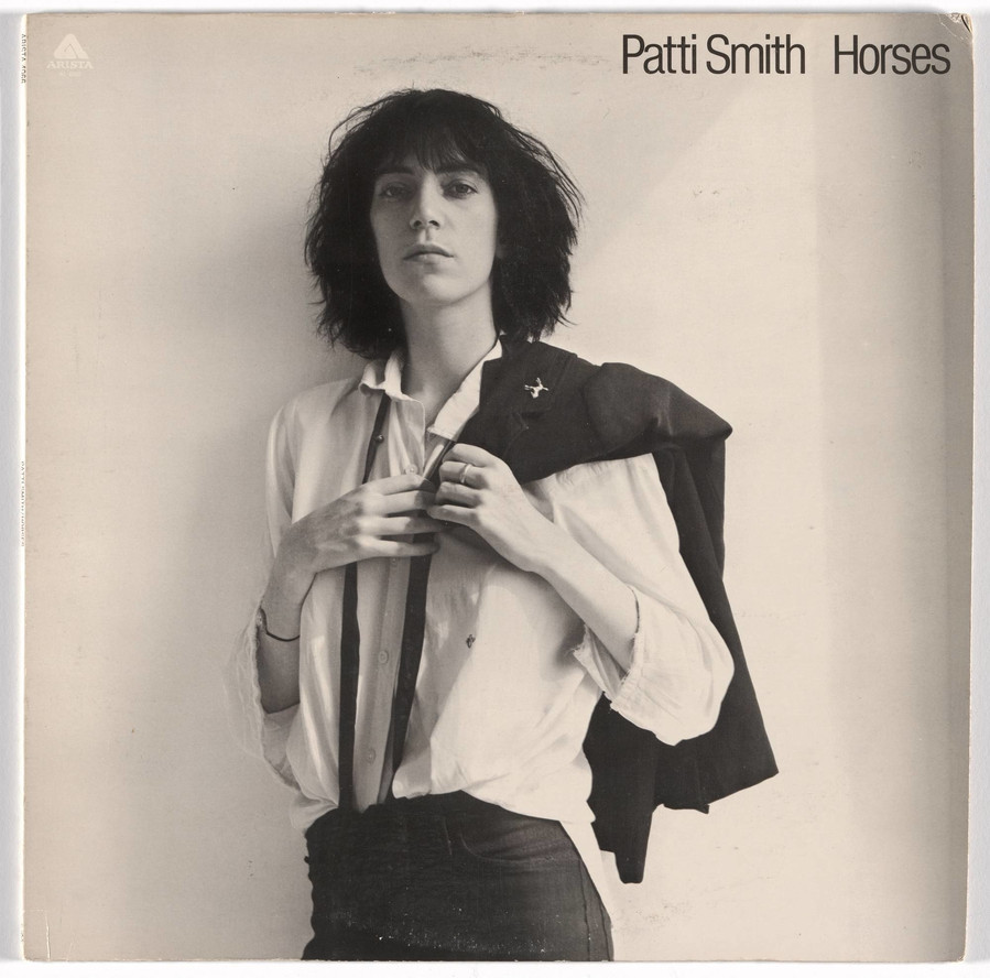 Robert Mapplethorpe and Bob Heimall. Album cover for Patti Smith’s Horses. 1975