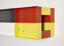 Donald Judd. Untitled. 1989. Enameled aluminum. 11 13⁄16 × 70 7 × 11 13⁄16" (30 × 180 × 30 cm). Private collection, Belgium. © 2020 Judd Foundation / Artists Rights Society (ARS), New York