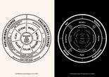 Neri Oxman&#39;s Krebs Cycle of Creativity III, 2016 (right) set side by side Walter Gropius&#39; Bauhaus Curriculum,1922. Graphics: FAY Design. Image courtesy of Neri Oxman.