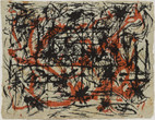 Jackson Pollock. Untitled. 1953–54. Ink and colored ink on paper. 15 3/4 × 20 1/2″ (40.0 × 52.1 cm). Gift of Mr. and Mrs. Ira Haupt. © 2020 Pollock-Krasner Foundation/Artists Rights Society (ARS), New York