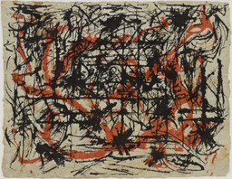 Jackson Pollock. Untitled. 1953–54. Ink and colored ink on paper. 15 3/4 × 20 1/2″ (40.0 × 52.1 cm). Gift of Mr. and Mrs. Ira Haupt. © 2020 Pollock-Krasner Foundation/Artists Rights Society (ARS), New York