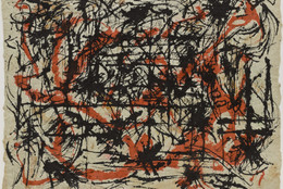Jackson Pollock. Untitled. 1953–54. Ink and colored ink on paper. 15 3/4 × 20 1/2″ (40.0 × 52.1 cm). Gift of Mr. and Mrs. Ira Haupt. © 2020 Pollock-Krasner Foundation/Artists Rights Society (ARS), New York
