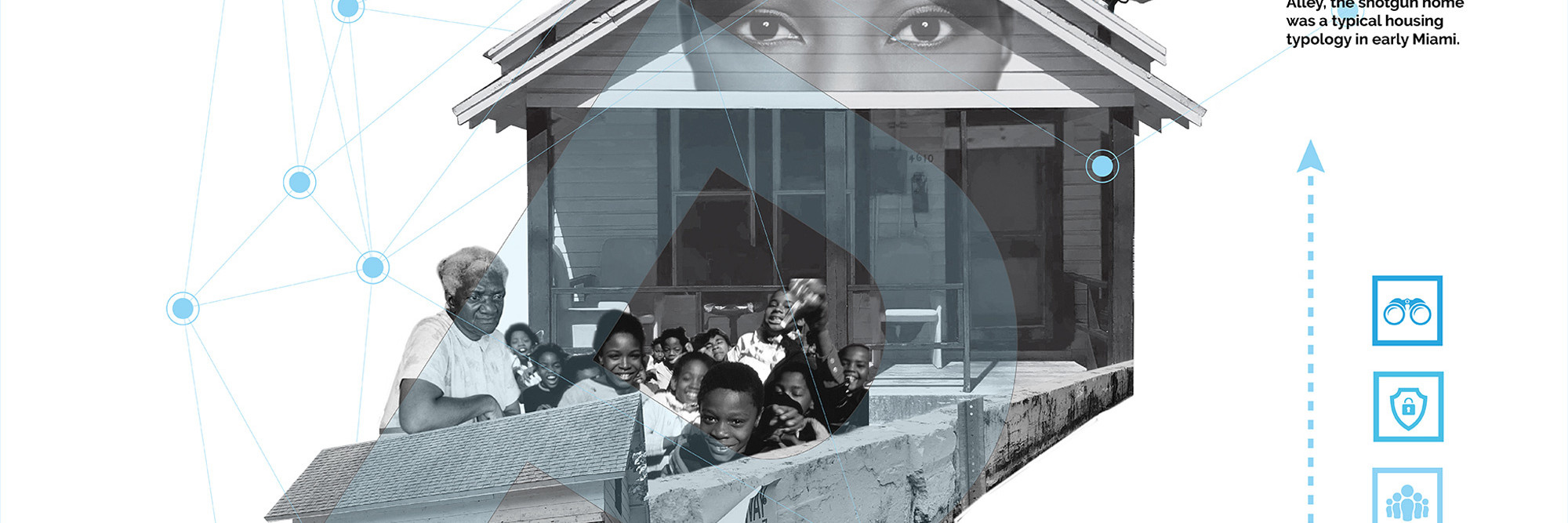 Germane Barnes. Miami Porch Portrayals. 2020. Digital print collage, 17 × 17″ (43.2 × 43.2 cm). Image courtesy the artist