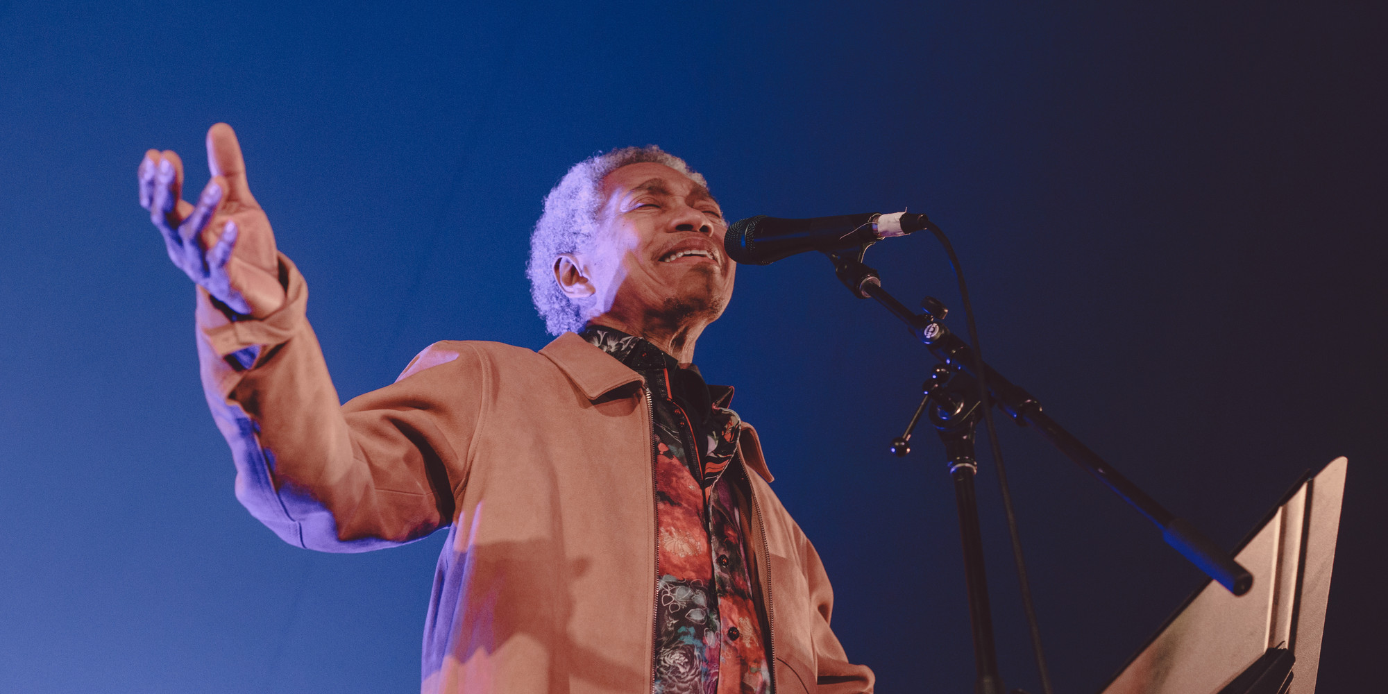 Beverly Glenn-Copeland performing at MoMA PS1 as part of VW Sunday Sessions 2018-19. Photograph: Nathan Bajar