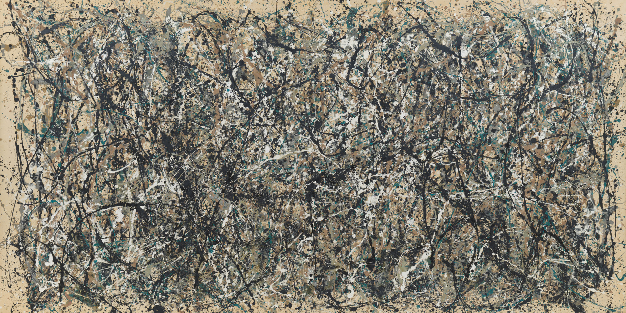 Jackson Pollock. One: Number 31, 1950. 1950. Oil and enamel paint on canvas, 8' 10" x 17' 5 5/8" (269.5 x 530.8 cm). Sidney and Harriet Janis Collection Fund (by exchange). Conservation was made possible by the Bank of America Art Conservation Project. © 2020 Pollock-Krasner Foundation/Artists Rights Society (ARS), New York