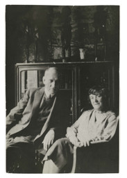 Photograph of Félix and Fanny Fénéon in their apartment. c. 1926–28. 7 × 4 3/4" (17.8 × 12.1 cm). The Hilla von Rebay Foundation Archives, New York. © The Solomon R. Guggenheim Foundation