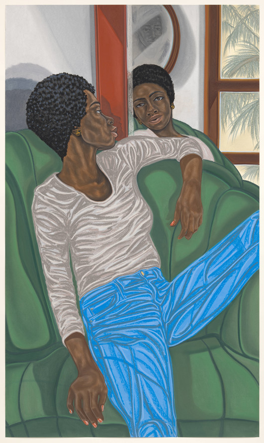 Toyin Ojih Odutola. Projection Enclave. 2018