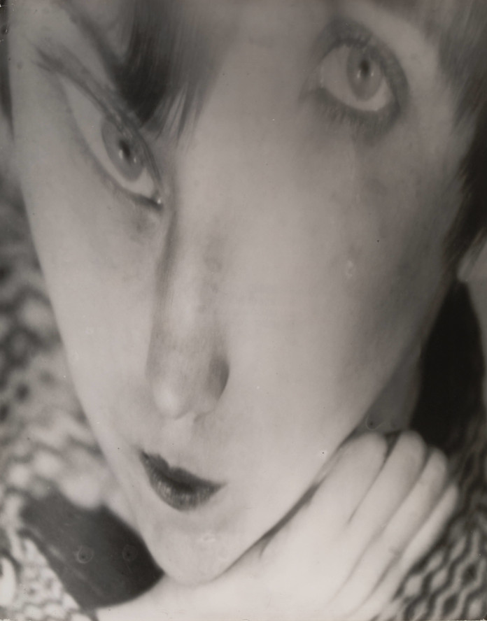 Berenice Abbott. Portrait of the Artist as a Young Woman. Negative c. 1930/distortion c. 1950