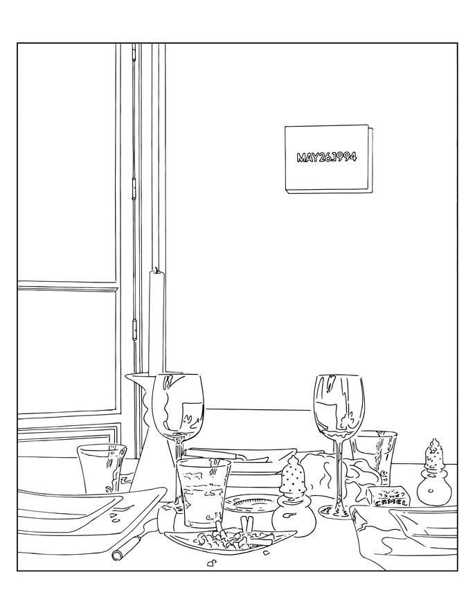 Louise Lawler. Still Life (Candle) (traced). 2003/2013