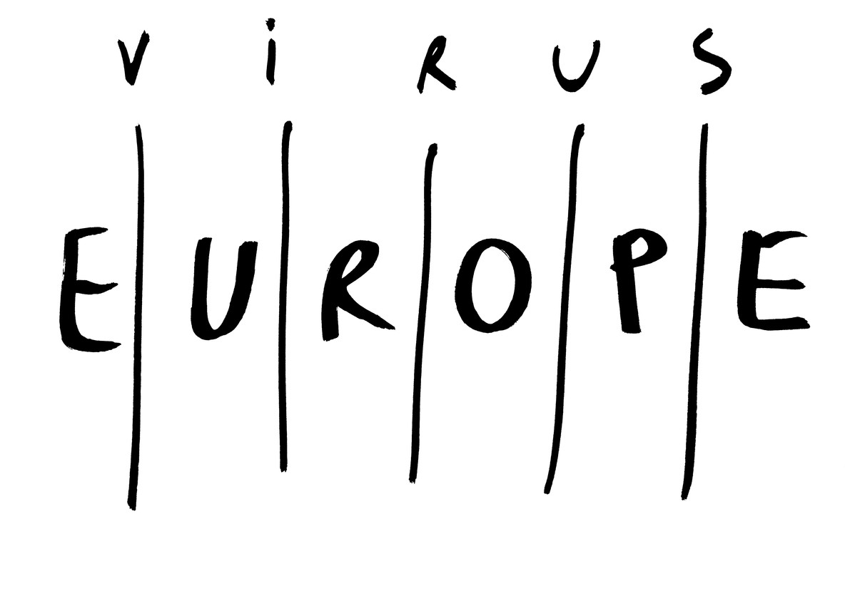 Dan Perjovschi. Europe Walls, from The Time of the Virus. 2020
