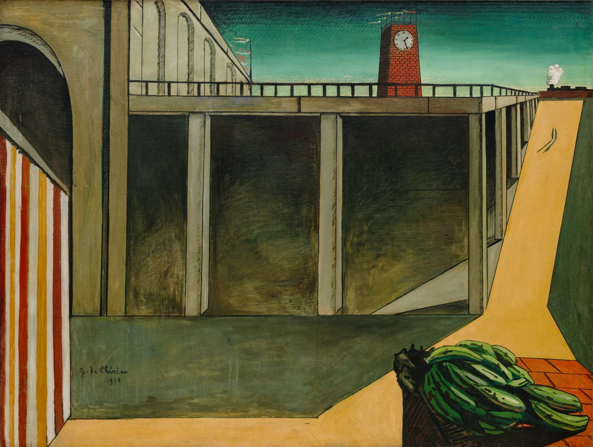 Giorgio de Chirico. Gare Montparnasse (La melancolía de la partida). 1914
