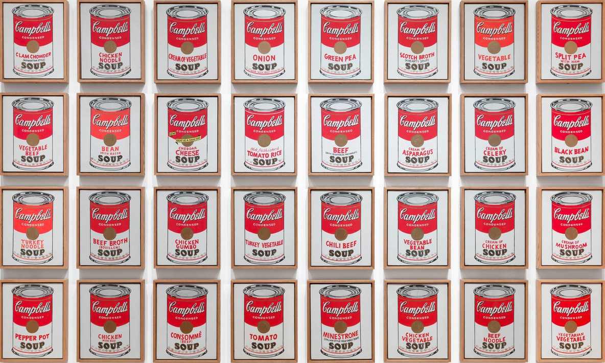 Andy Warhol. Latas de sopas Campbell’s. 1962