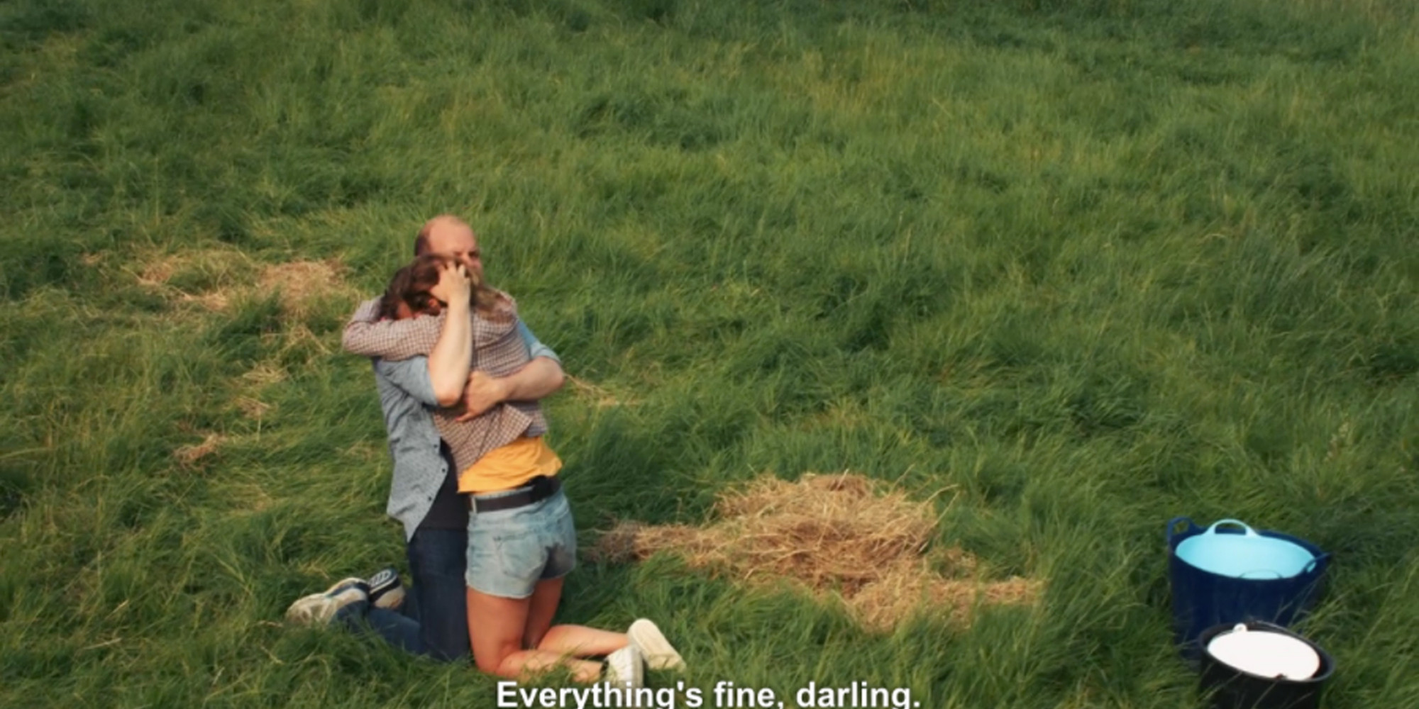 Allan McCollum. An Ongoing Collection of Screengrabs with Reassuring Subtitles. 2015–ongoing. Screen captures from movies and TV shows on the Internet, present count: 1,200. Courtesy the artist