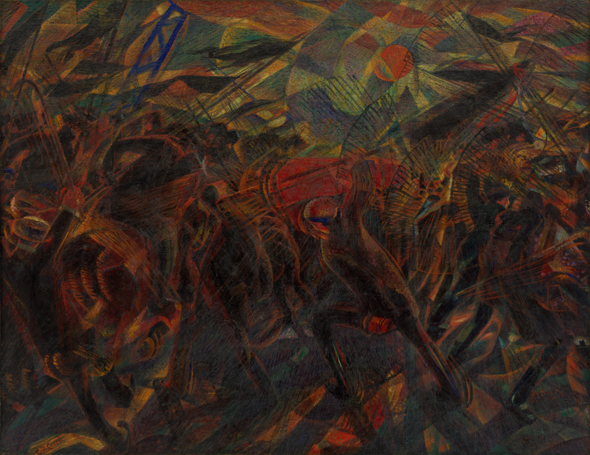 Carlo Carrà. Funeral of the Anarchist Galli. 1910–11