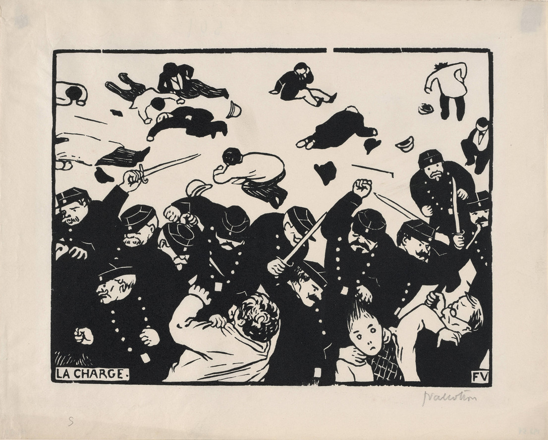 Félix Vallotton. The Charge (La Charge). 1893