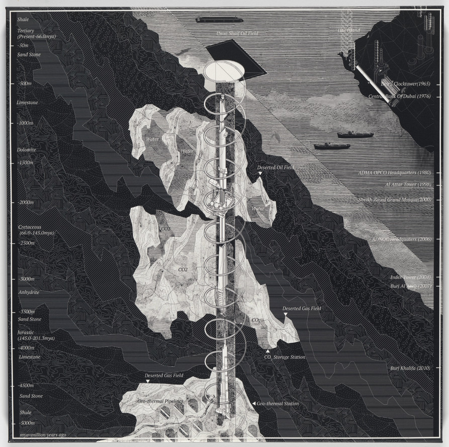 Rania Ghosn, El Hadi Jazairy: Design Earth After Oil (Das Island, Das Crude) 2016