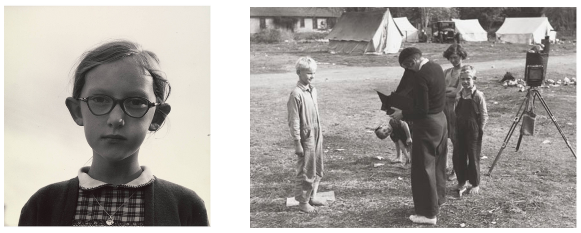 From left: Dorothea Lange. Irish Child, County Clare, Ireland. 1954; Rondal Partridge. Untitled. 1937