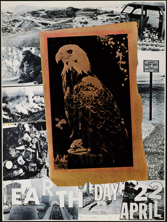 Robert Rauschenberg. Earth Day - 22 April. 1970