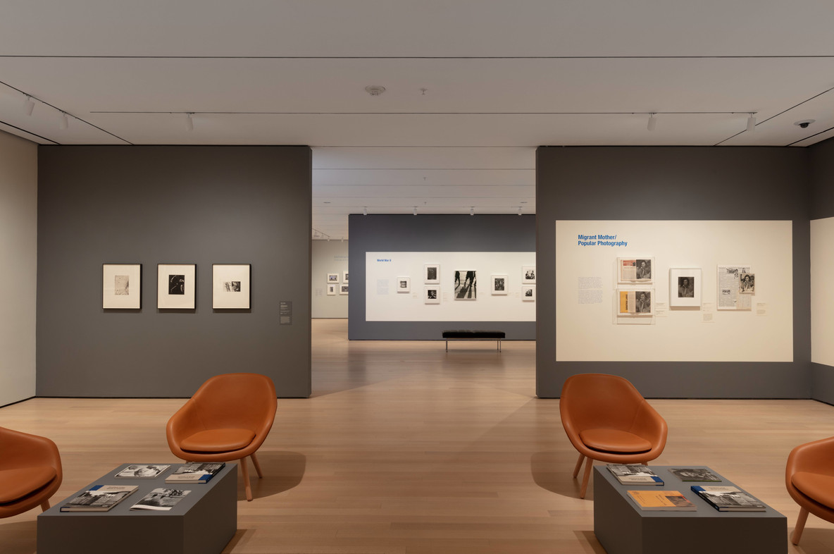 Installation view of the exhibition Dorothea Lange: Words & Pictures. Photo: John Wronn