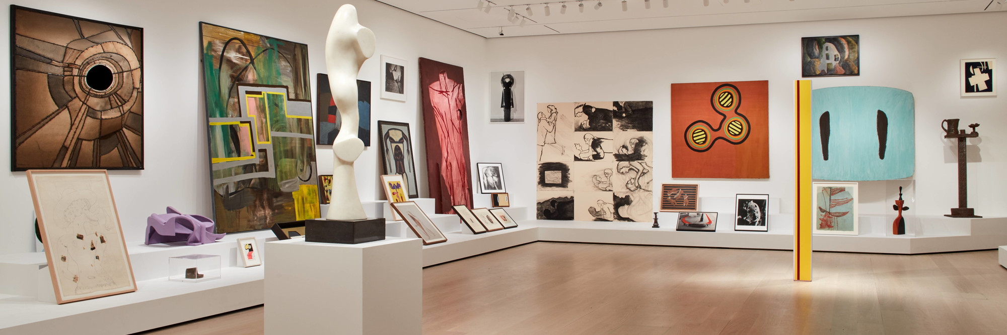 Installation view of Artist’s Choice: Amy Sillman—The Shape of Shape, The Museum of Modern Art, New York, October 21, 2019–April 12, 2020. © 2020 The Museum of Modern Art. Photo: Heidi Bohnenkamp